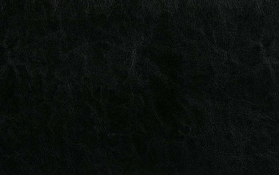 Midnight Black Vegan Leather | Acadian / Draper 7 Piece Dining Set