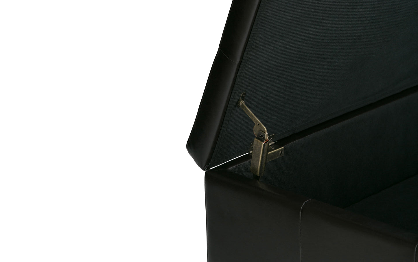 Tanners Brown Vegan Leather | Dover Square Vegan Leather Coffee Table Storage Ottoman