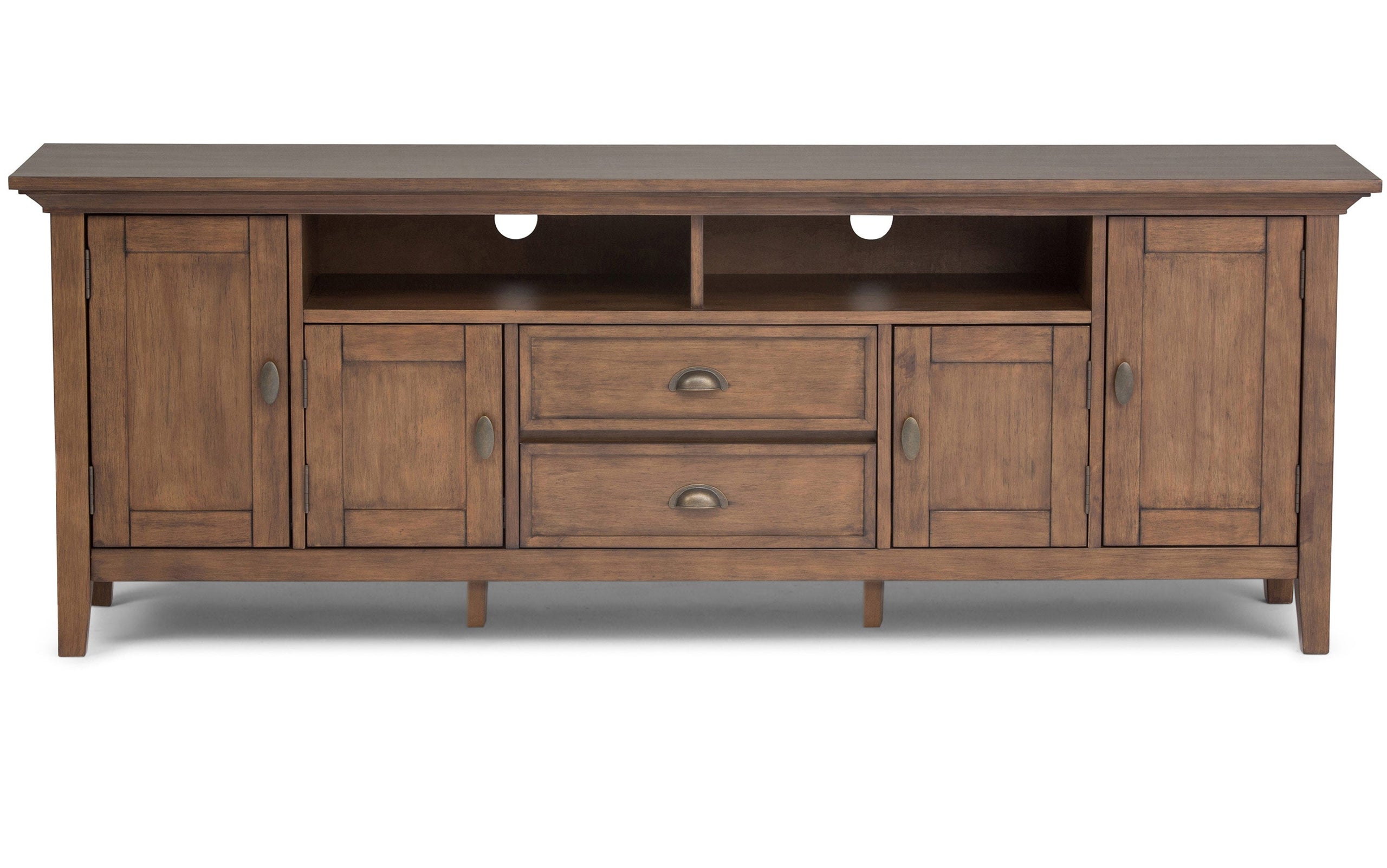 Rustic Natural Aged Brown | Redmond 72 inch TV Media Stand