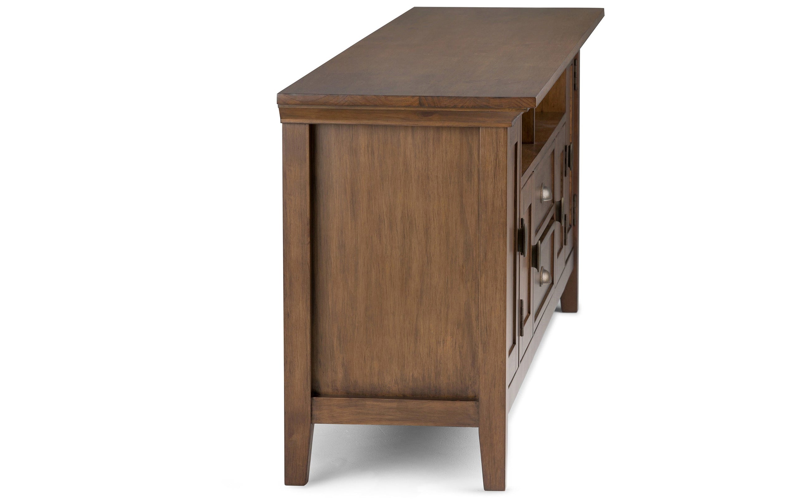Rustic Natural Aged Brown | Redmond 72 inch TV Media Stand