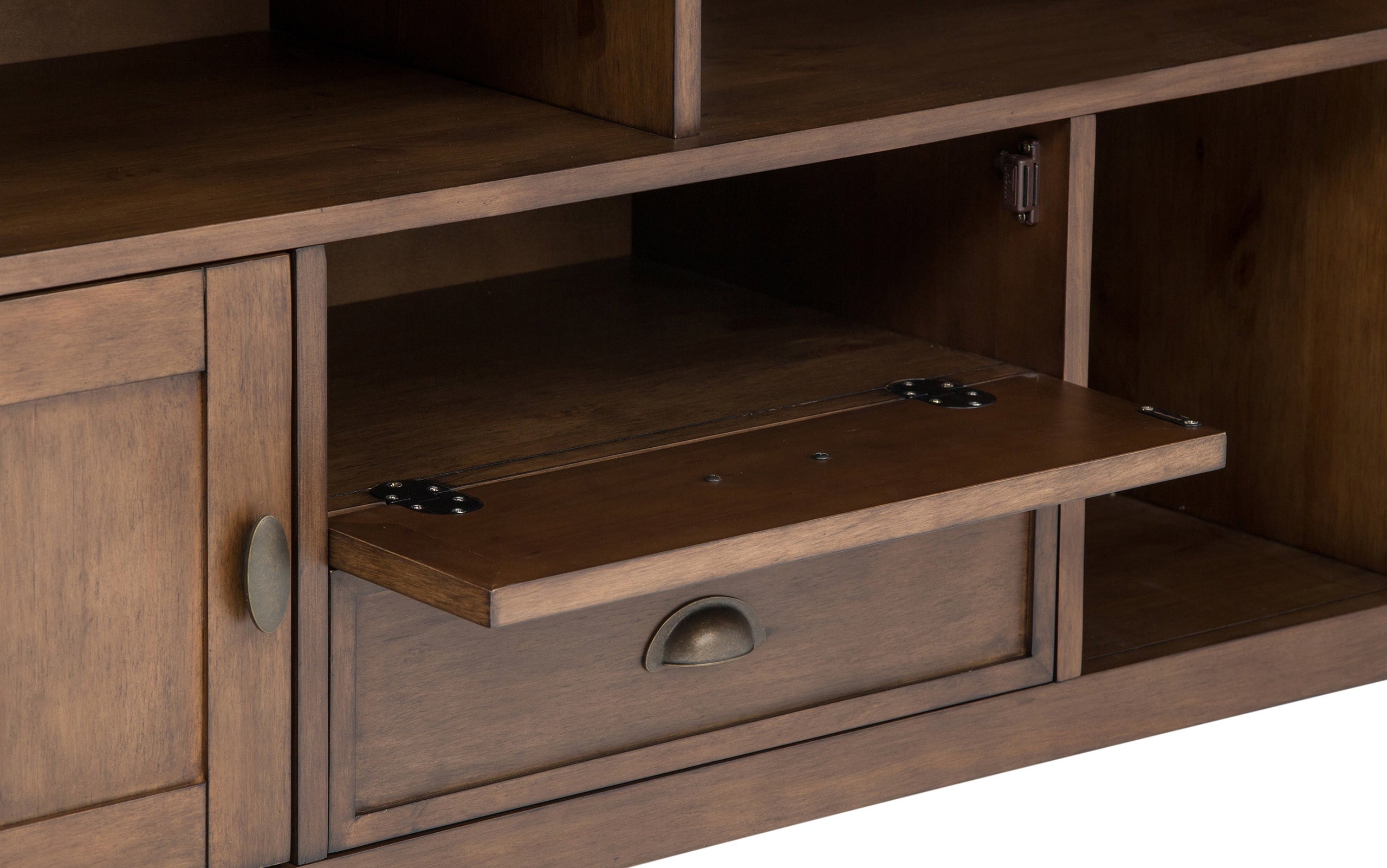 Rustic Natural Aged Brown | Redmond 72 inch TV Media Stand