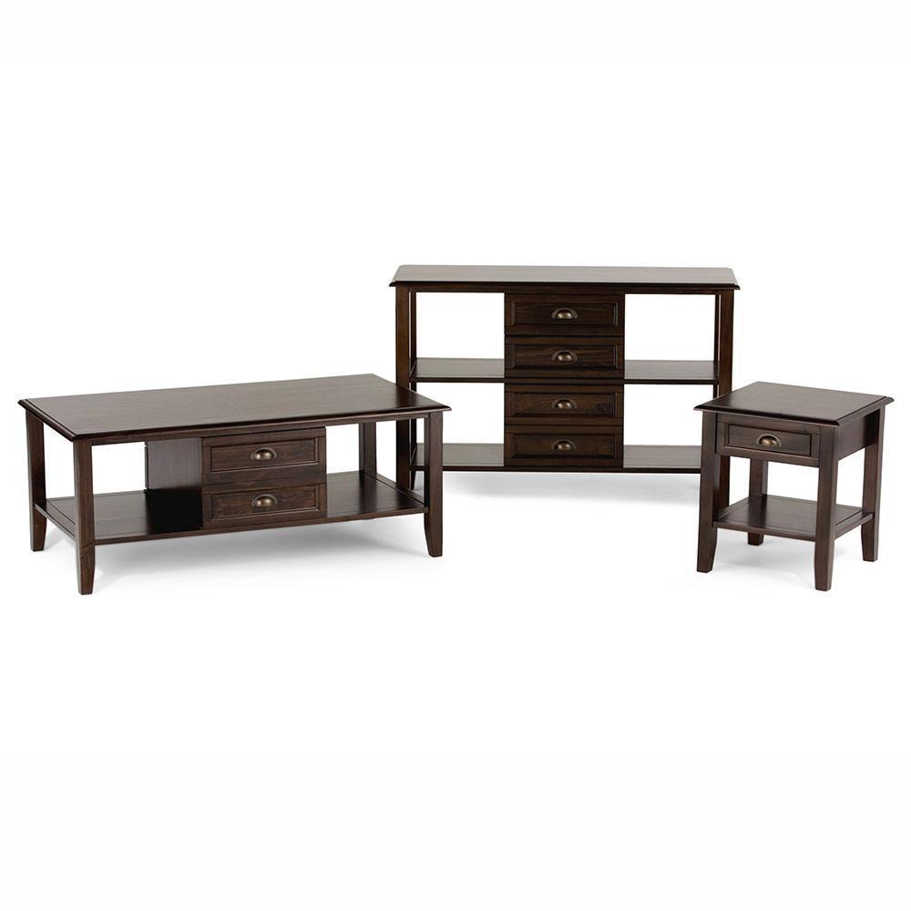 Mahogany Brown | Burlington End Side Table