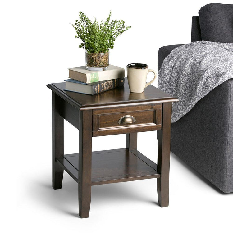 Mahogany Brown | Burlington End Side Table