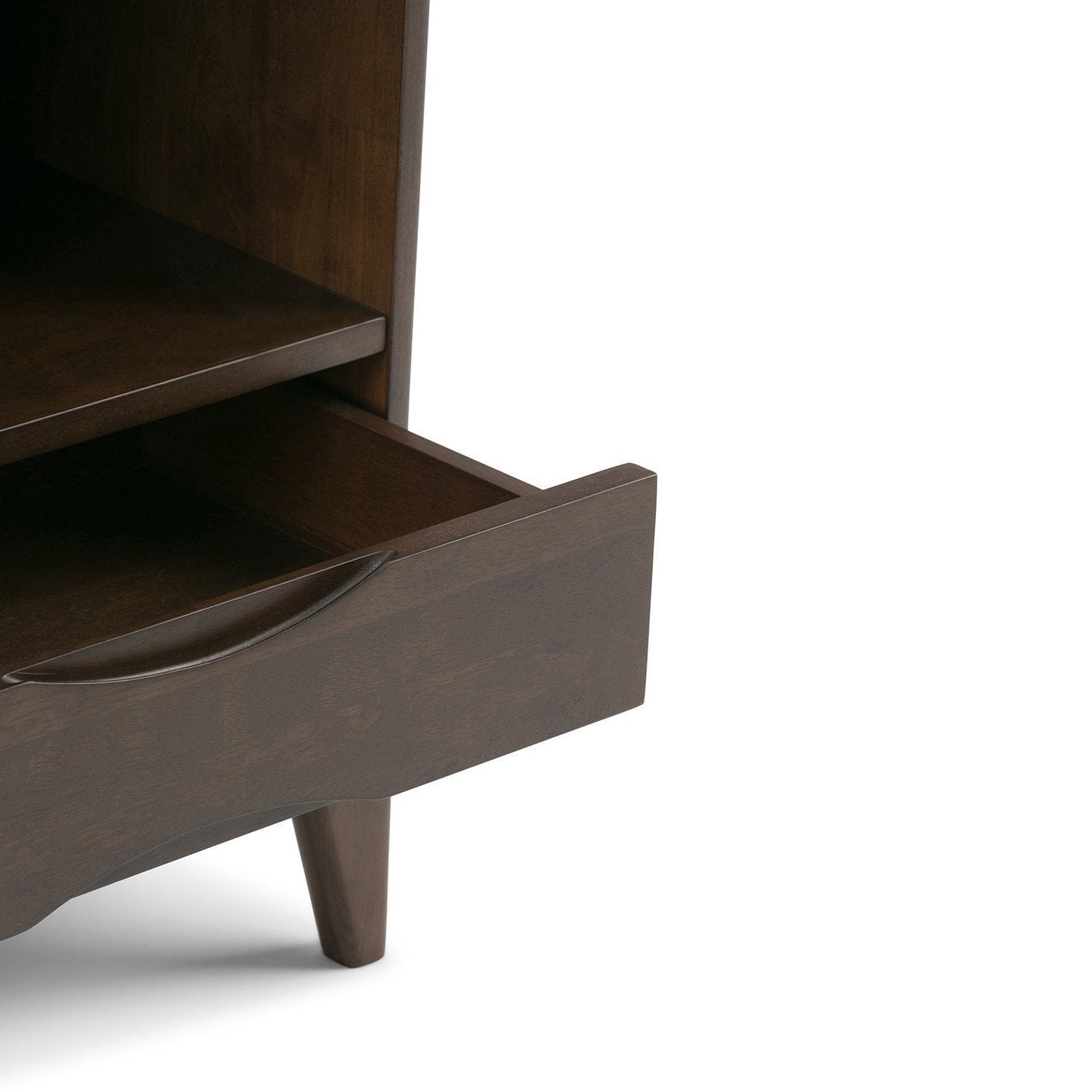 Walnut Brown | Harper 60 x 24 inch Bookcase with Storage