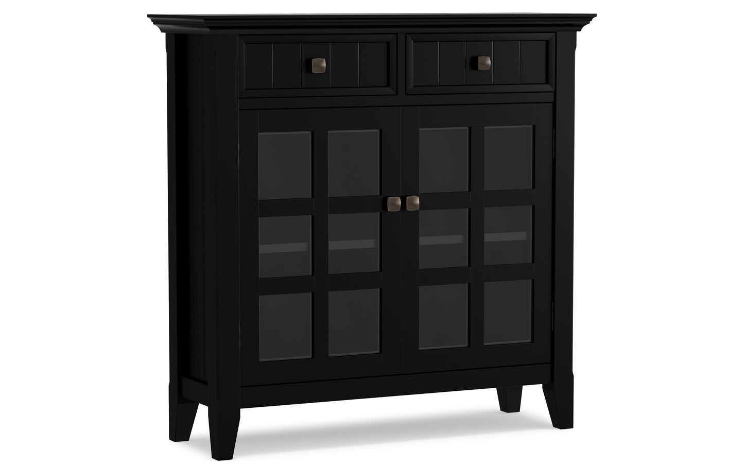 Black | Acadian 48-inch Storage Bench and 36-inch Cabinet