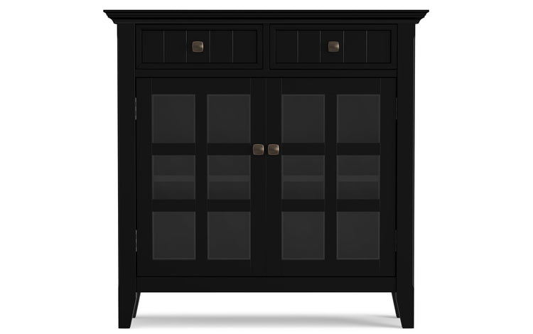 Black | Acadian 48-inch Storage Bench and 36-inch Cabinet