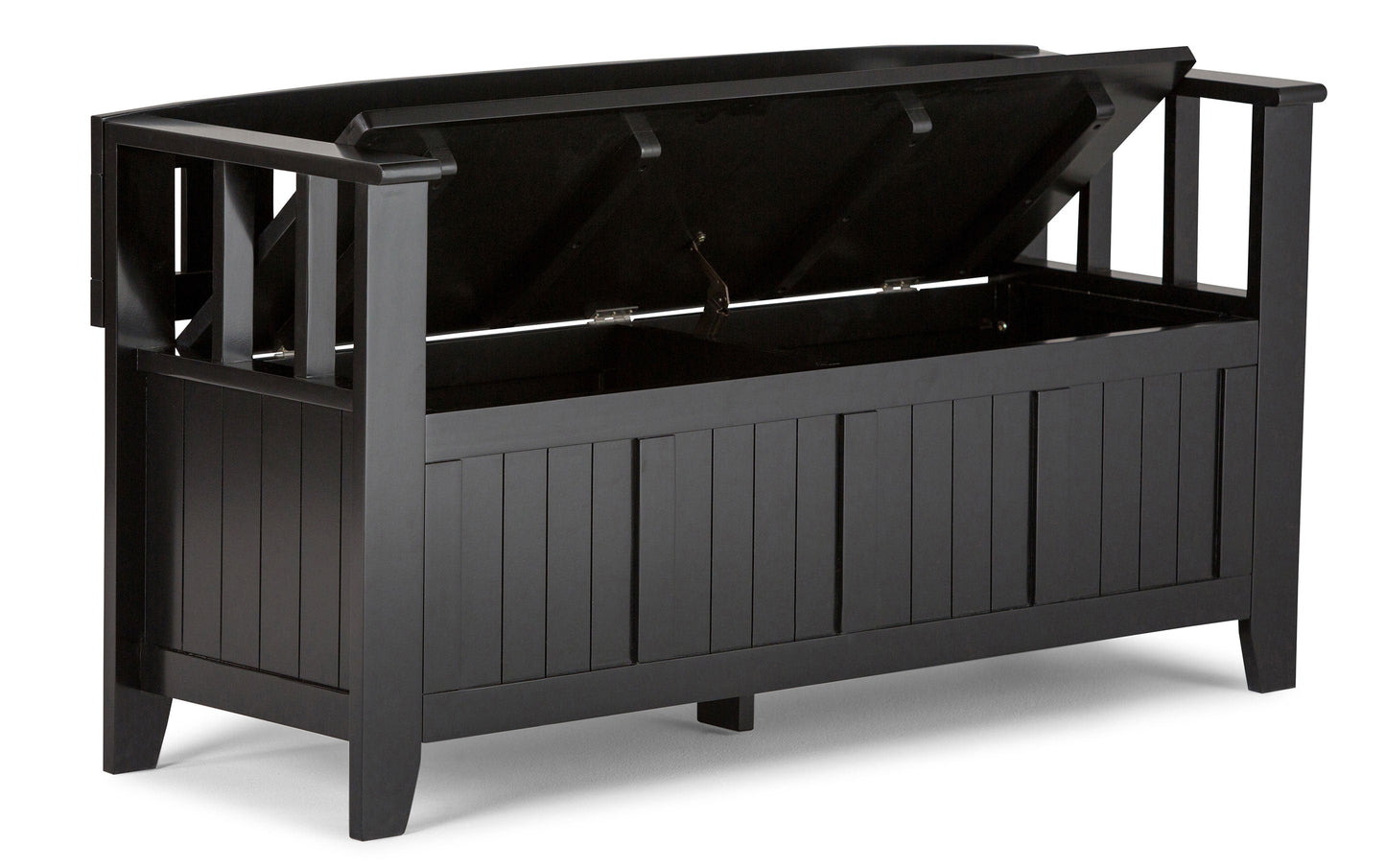 Black | Acadian 48-inch Storage Bench and 36-inch Cabinet