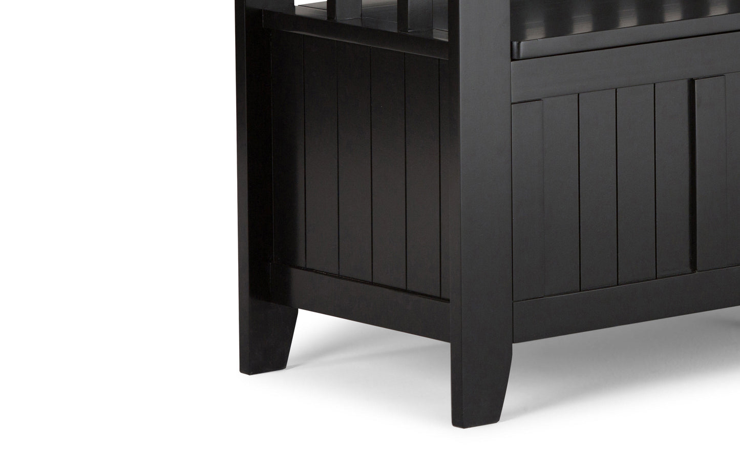 Black | Acadian 48-inch Storage Bench and 36-inch Cabinet