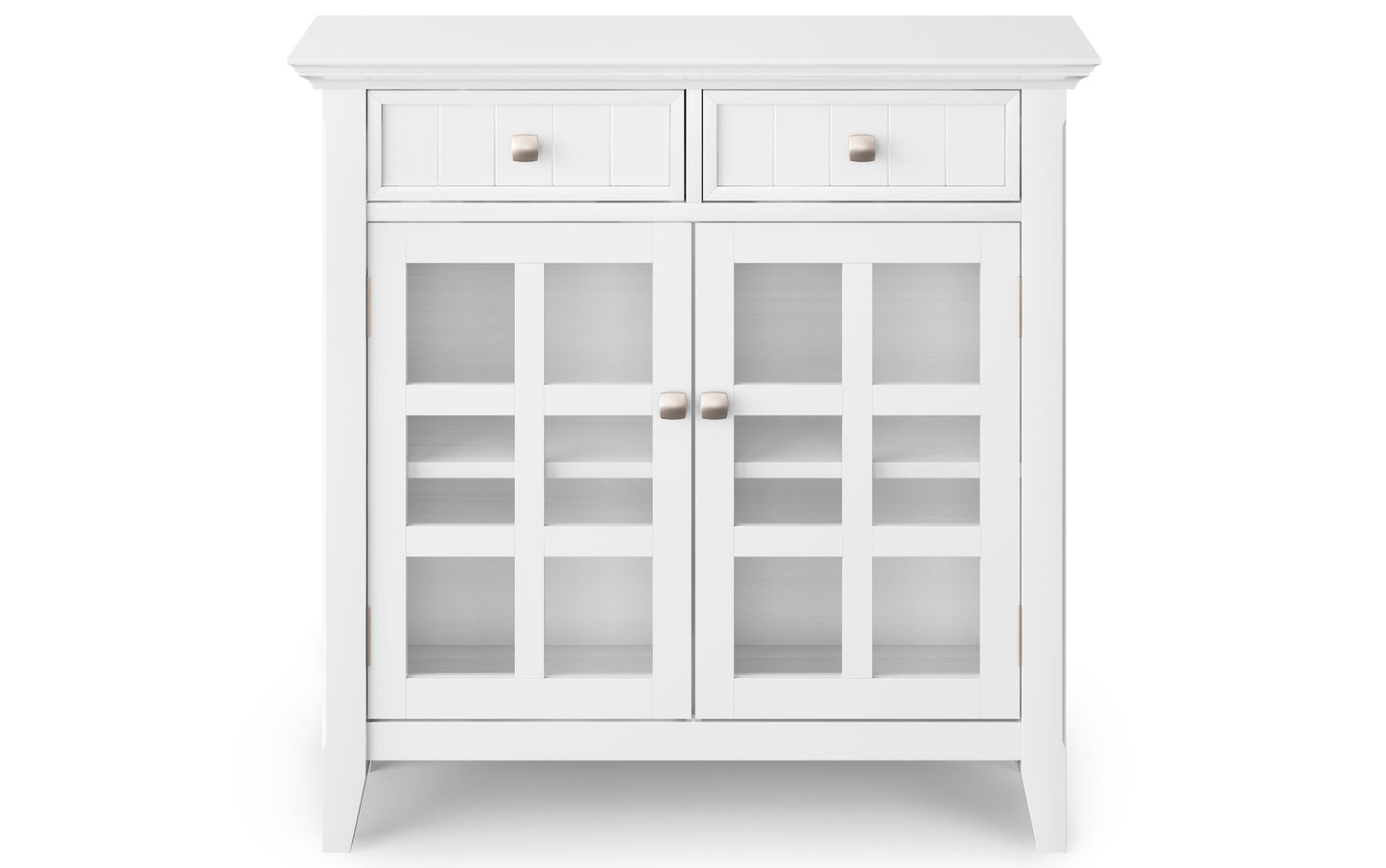 White | Acadian 48-inch Storage Bench and 36-inch Cabinet