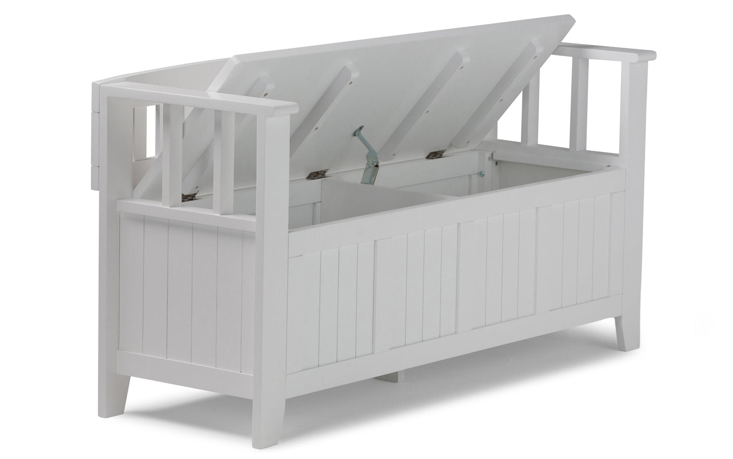 White | Acadian 48-inch Storage Bench and 36-inch Cabinet