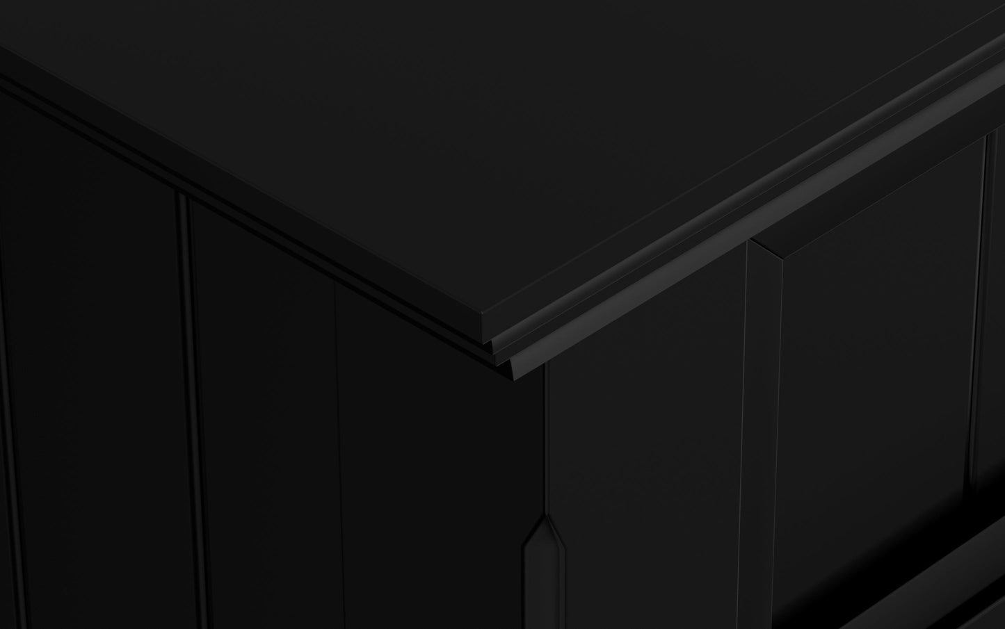 Black | Acadian 36-inch Storage Bench and 36-inch Cabinet