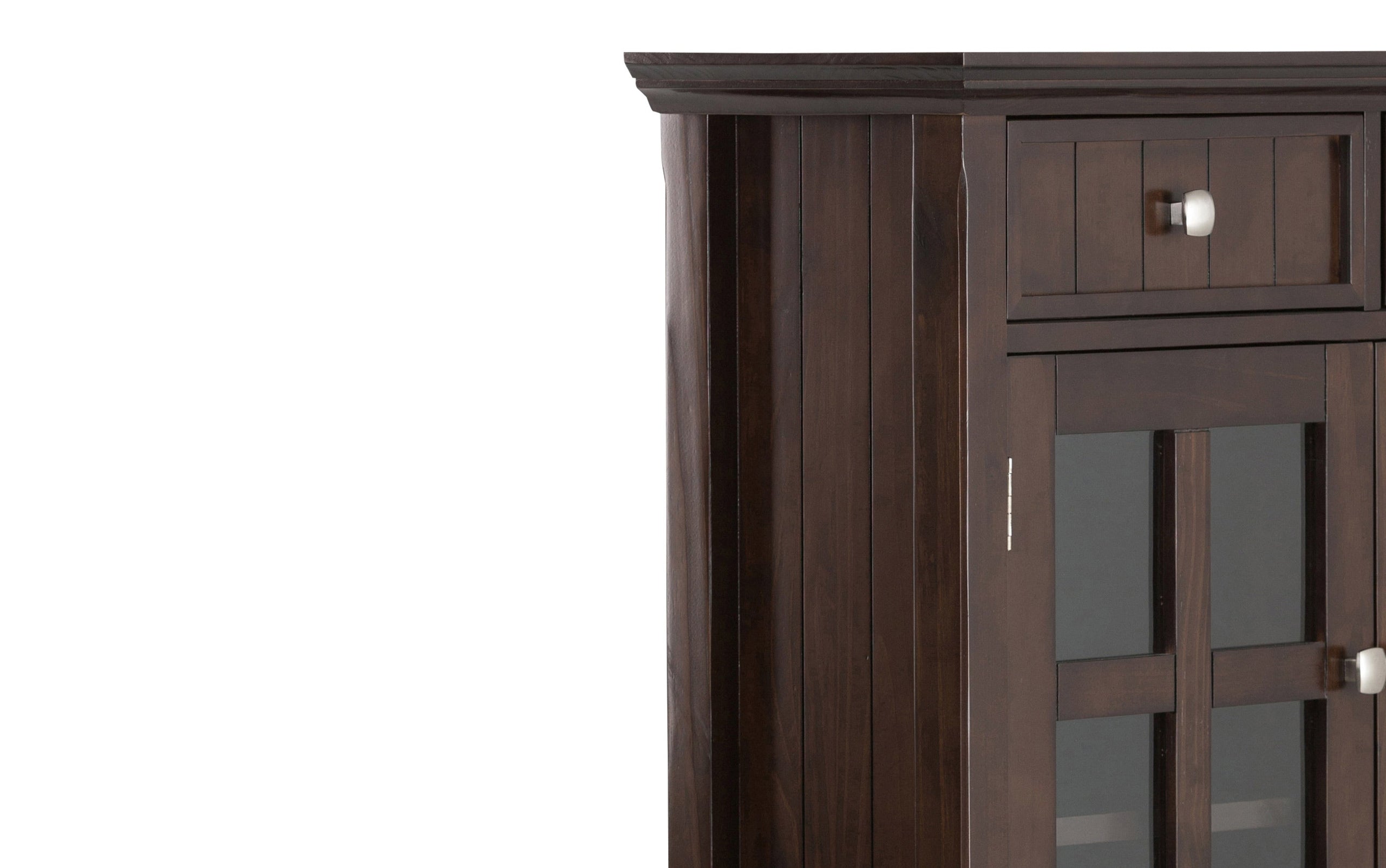 Brunette Brown | Acadian 36-inch Storage Bench and 36-inch Cabinet