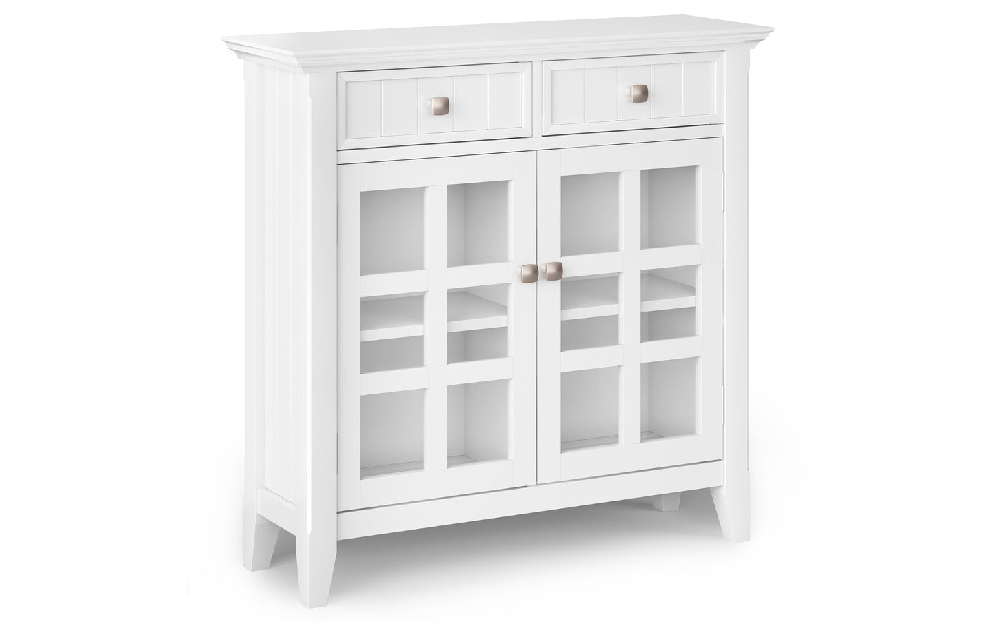 White | Acadian 36-inch Storage Bench and 36-inch Cabinet