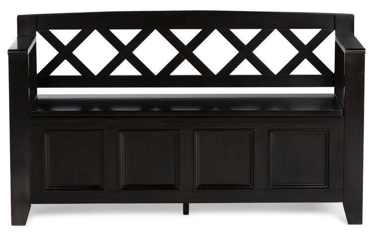Hickory Brown | Amherst 48-inch Storage Bench and 36-inch Cabinet