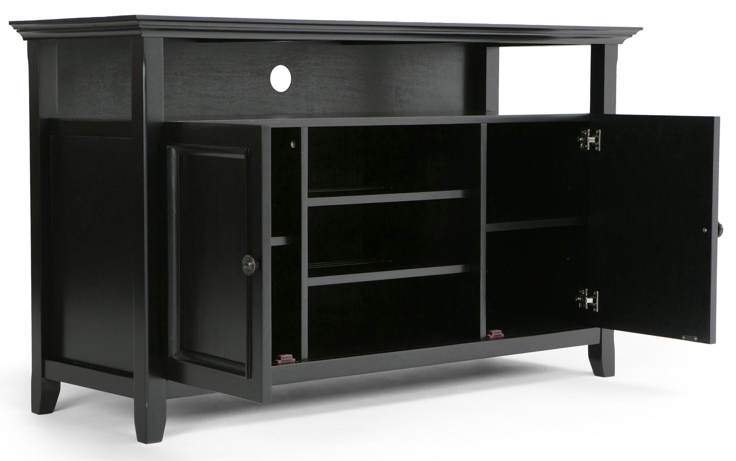 Amherst 54 inch TV Stand with 24 inch 5 Shelf Bookcases (Set of 3)