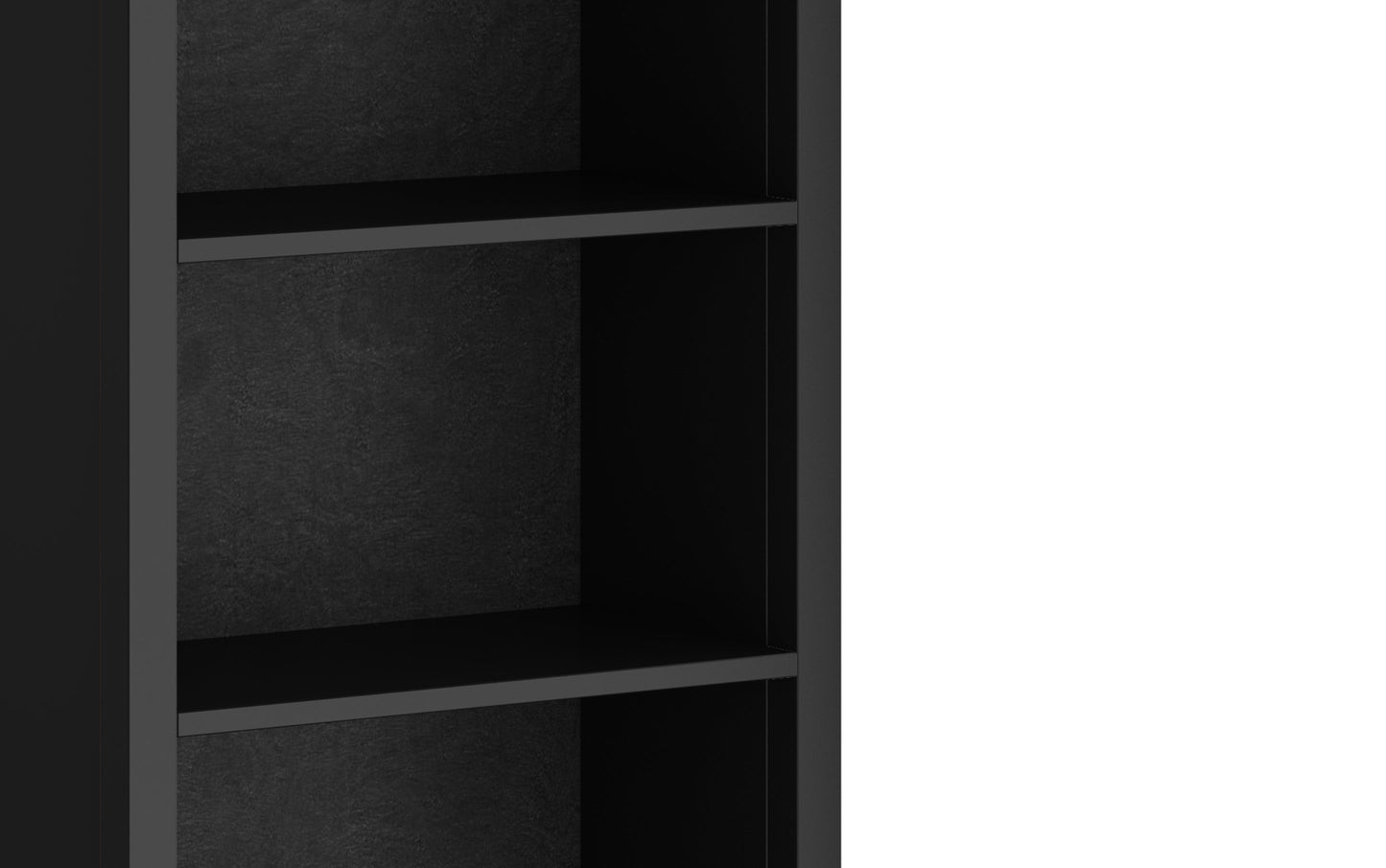Black | Artisan 72 inch TV Stand with 26 inch 5 Shelf Bookcases (Set of 3)