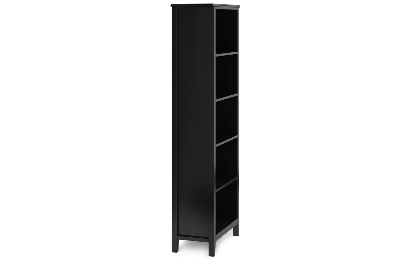 Black | Artisan 72 inch TV Stand with 26 inch 5 Shelf Bookcases (Set of 3)
