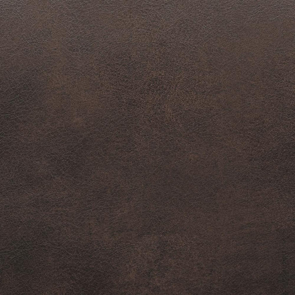  Distressed Brown Distressed Vegan Leather | Avalon Linen Look Storage Ottoman with Three Trays