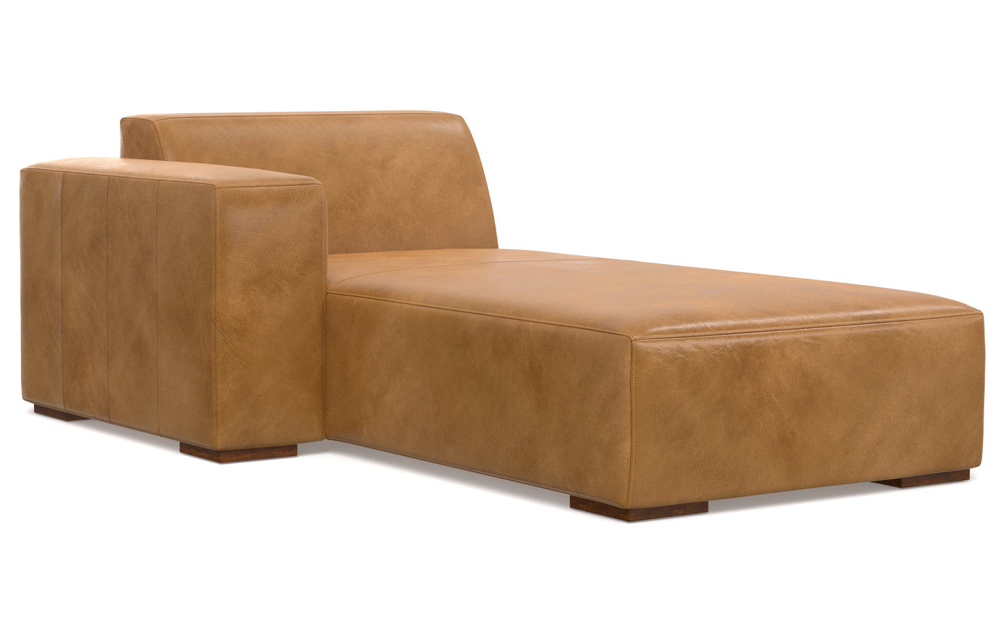 Sienna Genuine Leather | Rex 2 Seater Sofa and Left Chaise in Genuine Leather
