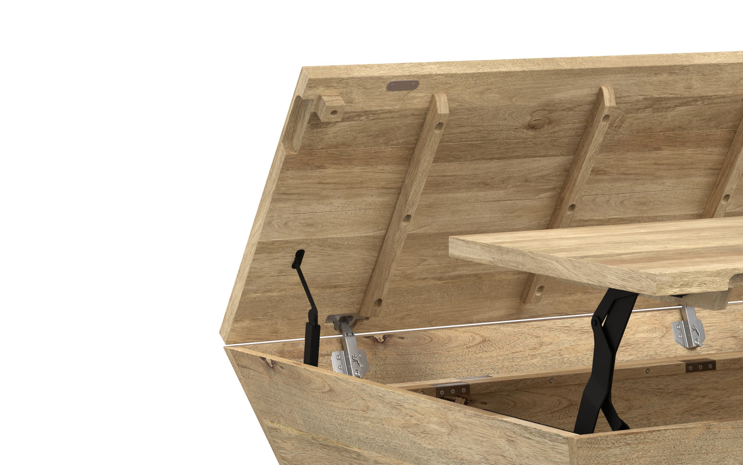Natural | Abba 36 inch Square Lift Top Coffee Table
