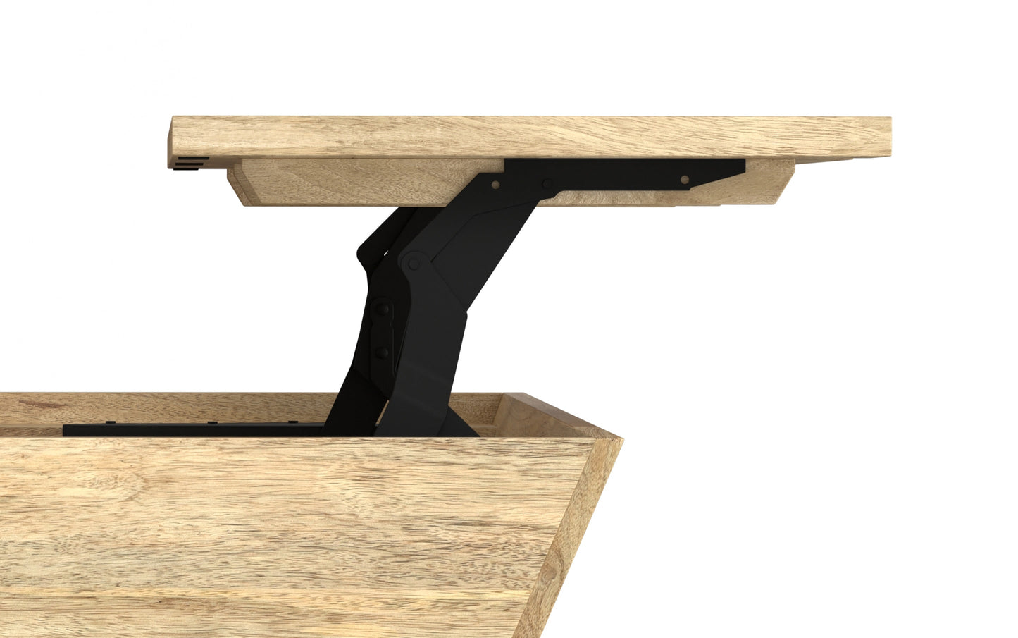 Natural | Abba 36 inch Square Lift Top Coffee Table