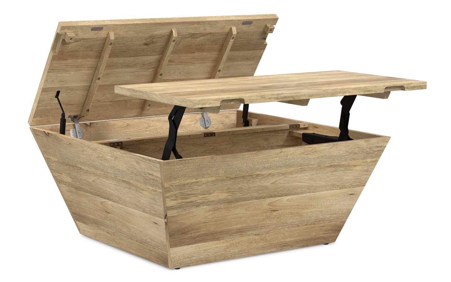 Natural | Abba 36 inch Square Lift Top Coffee Table