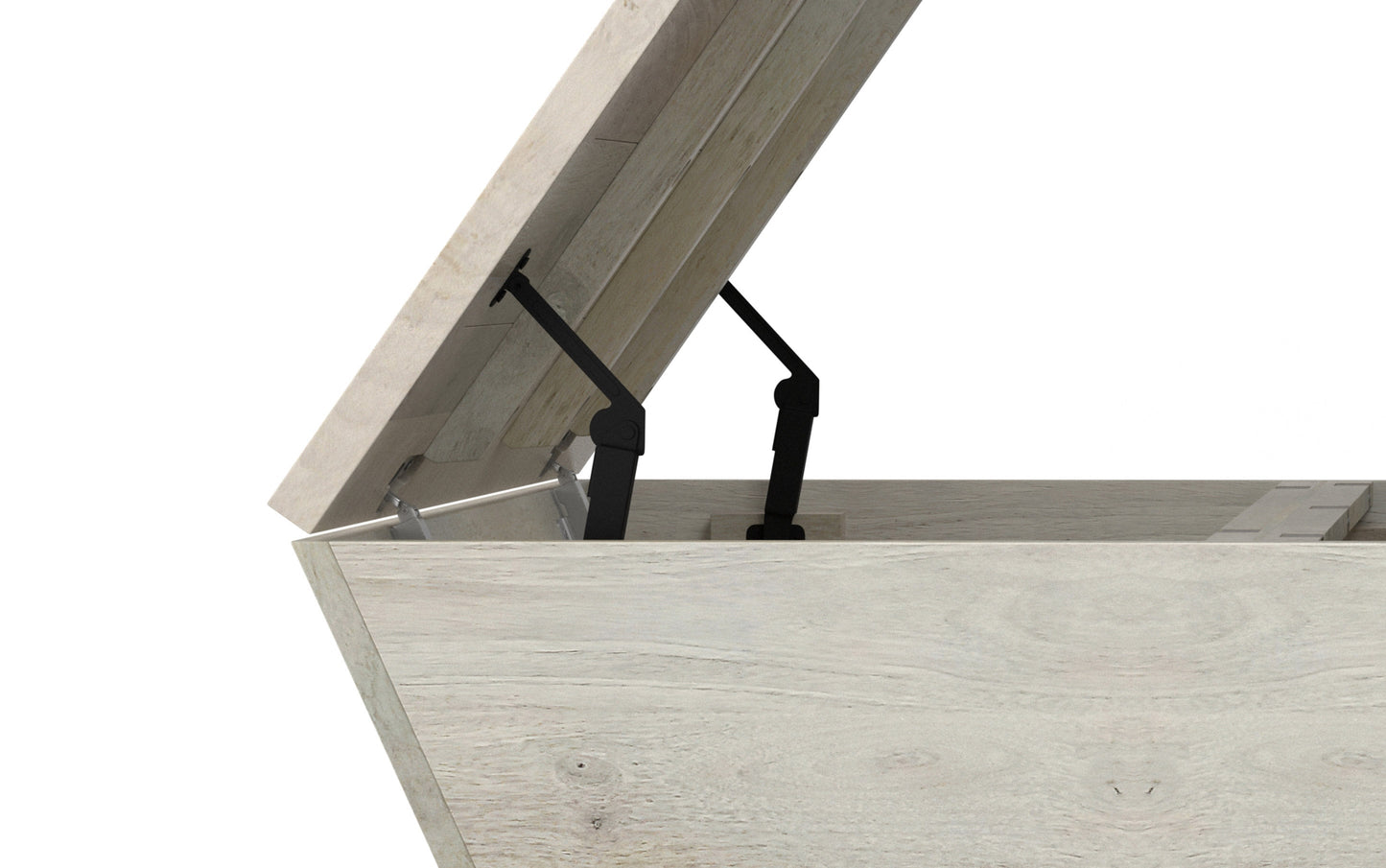 White Wash | Abba 36 inch Square Lift Top Coffee Table