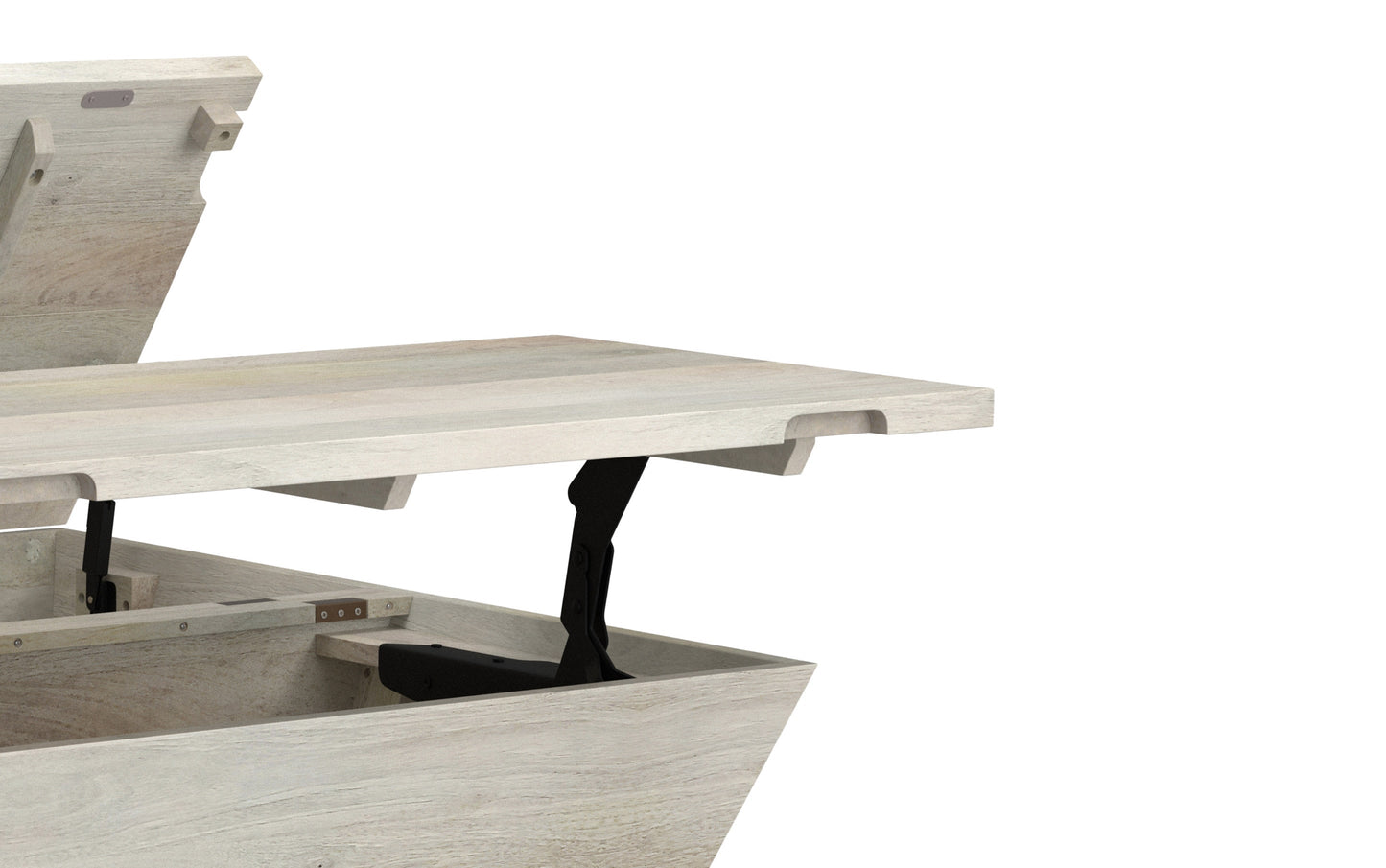 White Wash | Abba 36 inch Square Lift Top Coffee Table