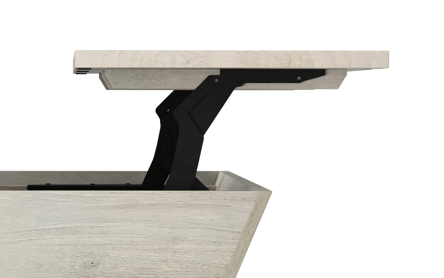 White Wash | Abba 36 inch Square Lift Top Coffee Table