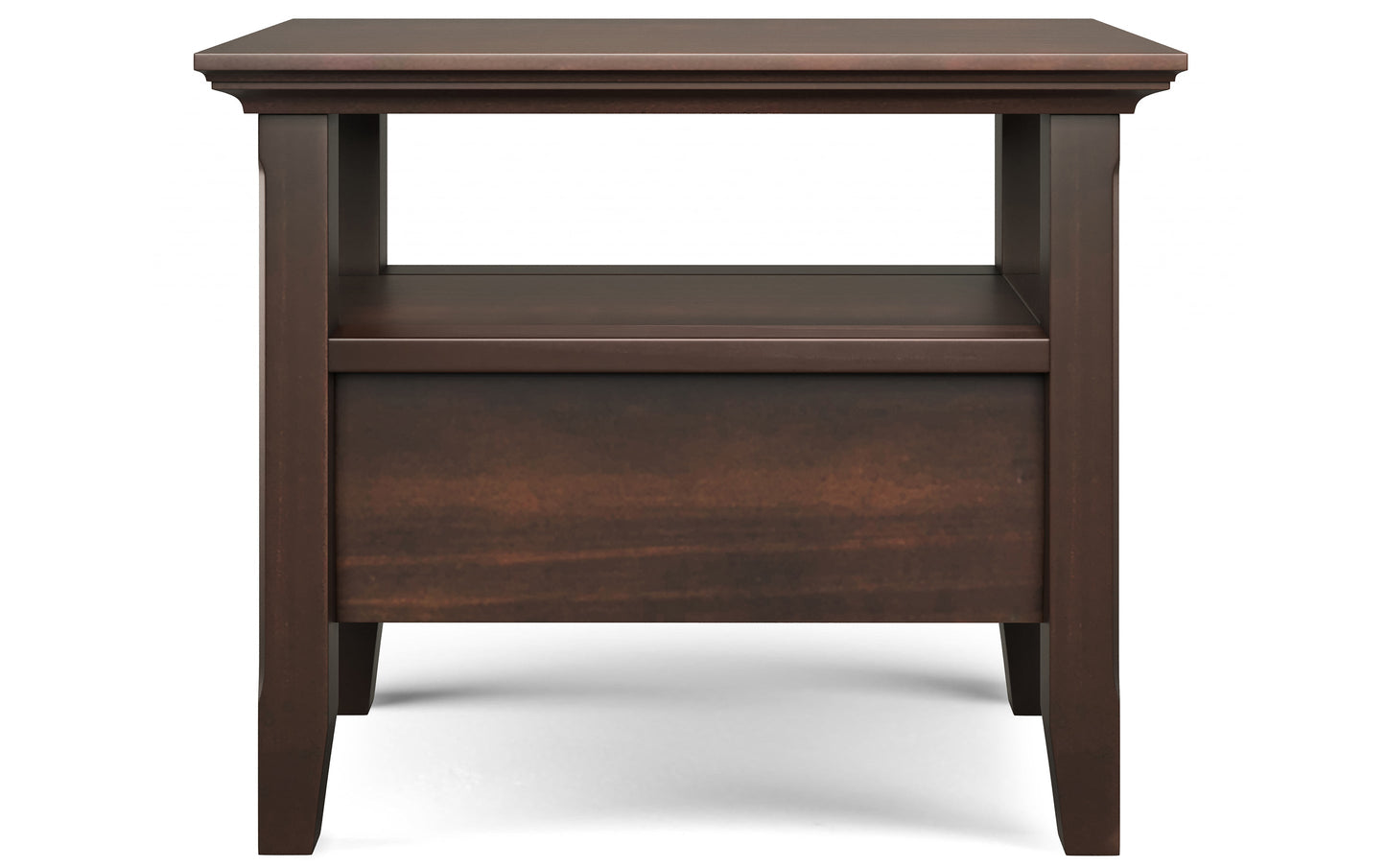 Brunette Brown | Acadian Narrow Side Table with Drawer