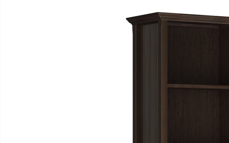 Brunette Brown | Acadian 5 Shelf Bookcase