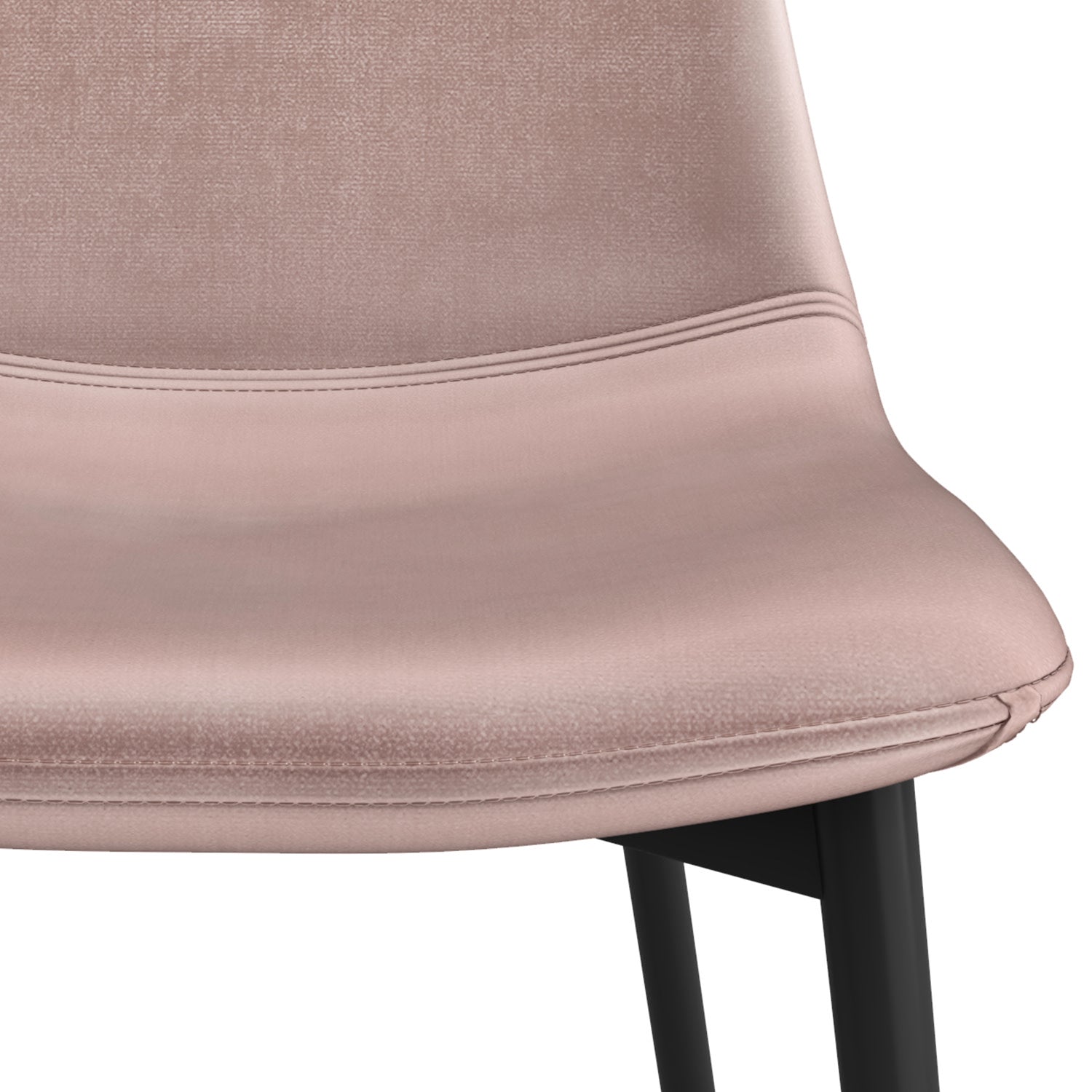 Rose Linen Style Fabric | Alpine Dining Chair (Set of 2)
