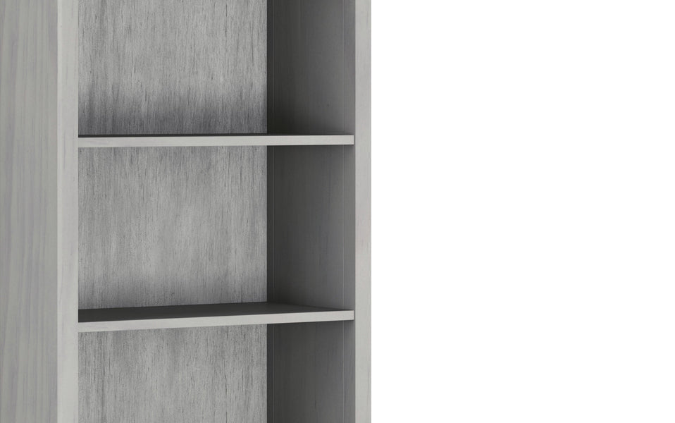 Fog Grey | Amherst 5 Shelf Bookcase