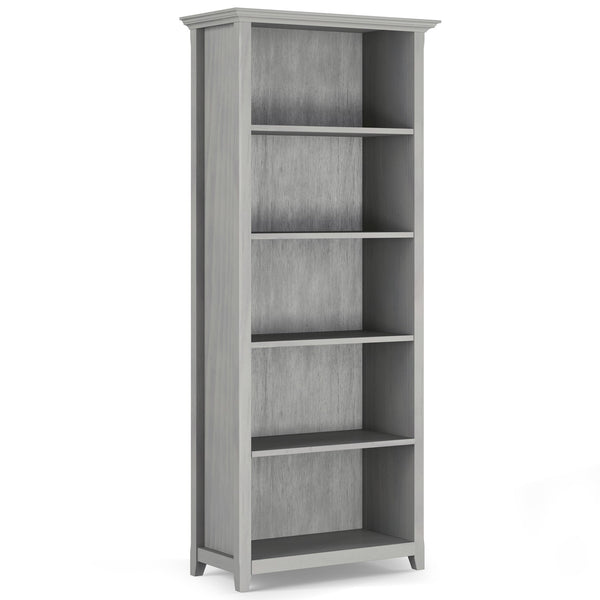 Fog Grey | Amherst 5 Shelf Bookcase