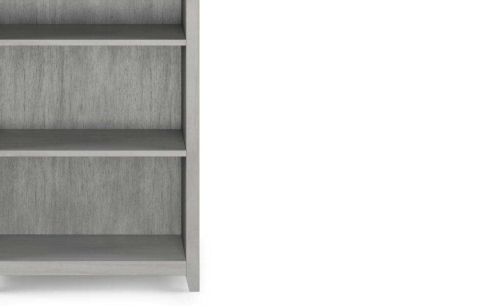 Fog Grey | Amherst 5 Shelf Bookcase