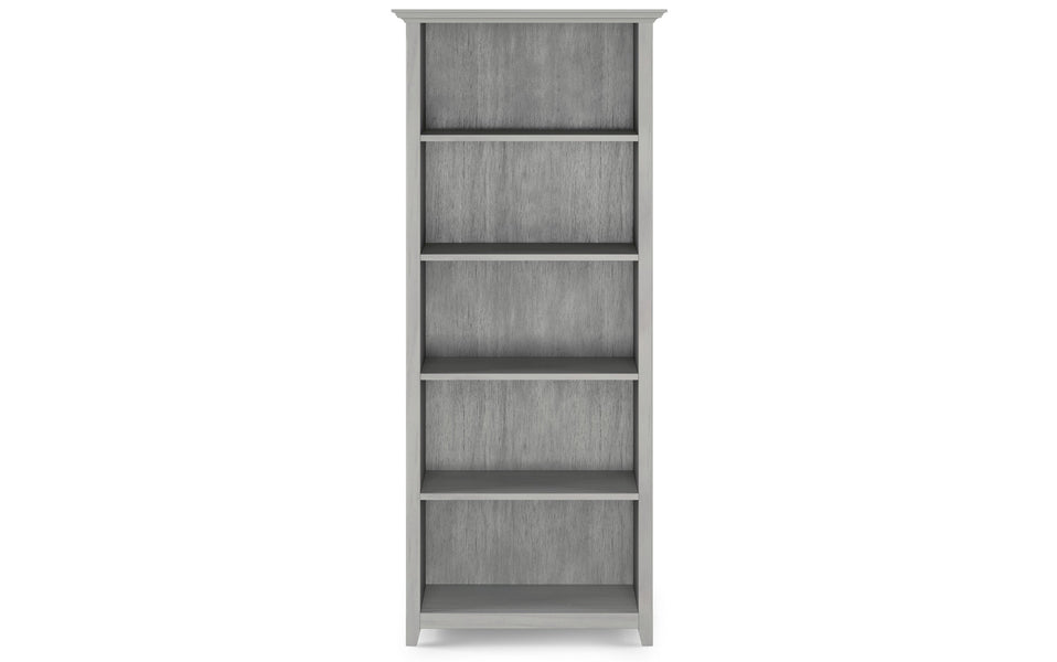 Fog Grey | Amherst 5 Shelf Bookcase