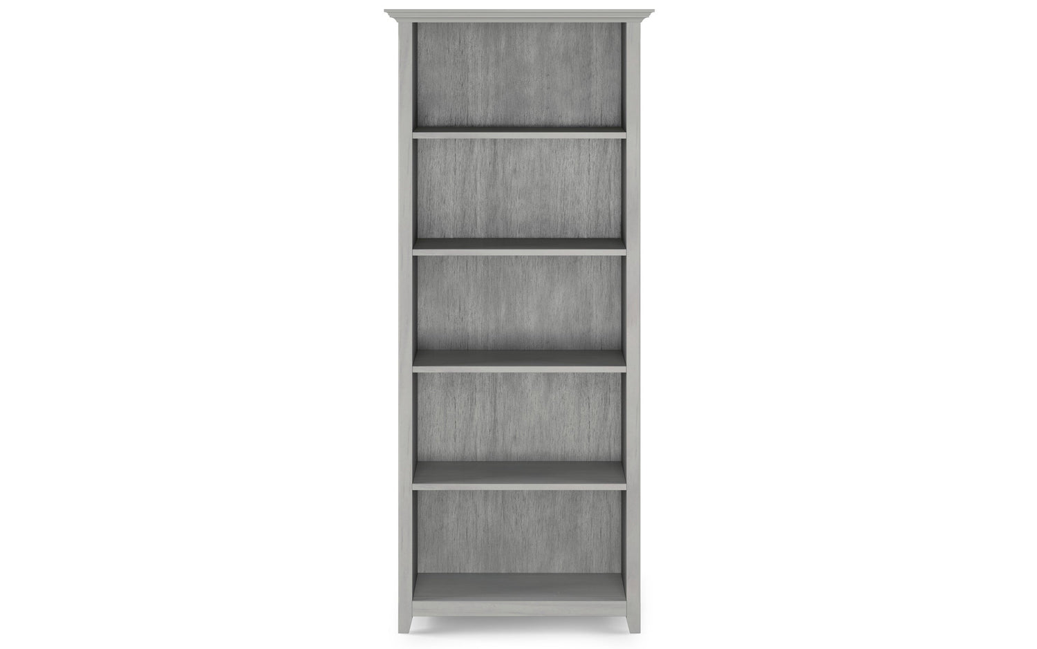 Fog Grey | Amherst 5 Shelf Bookcase
