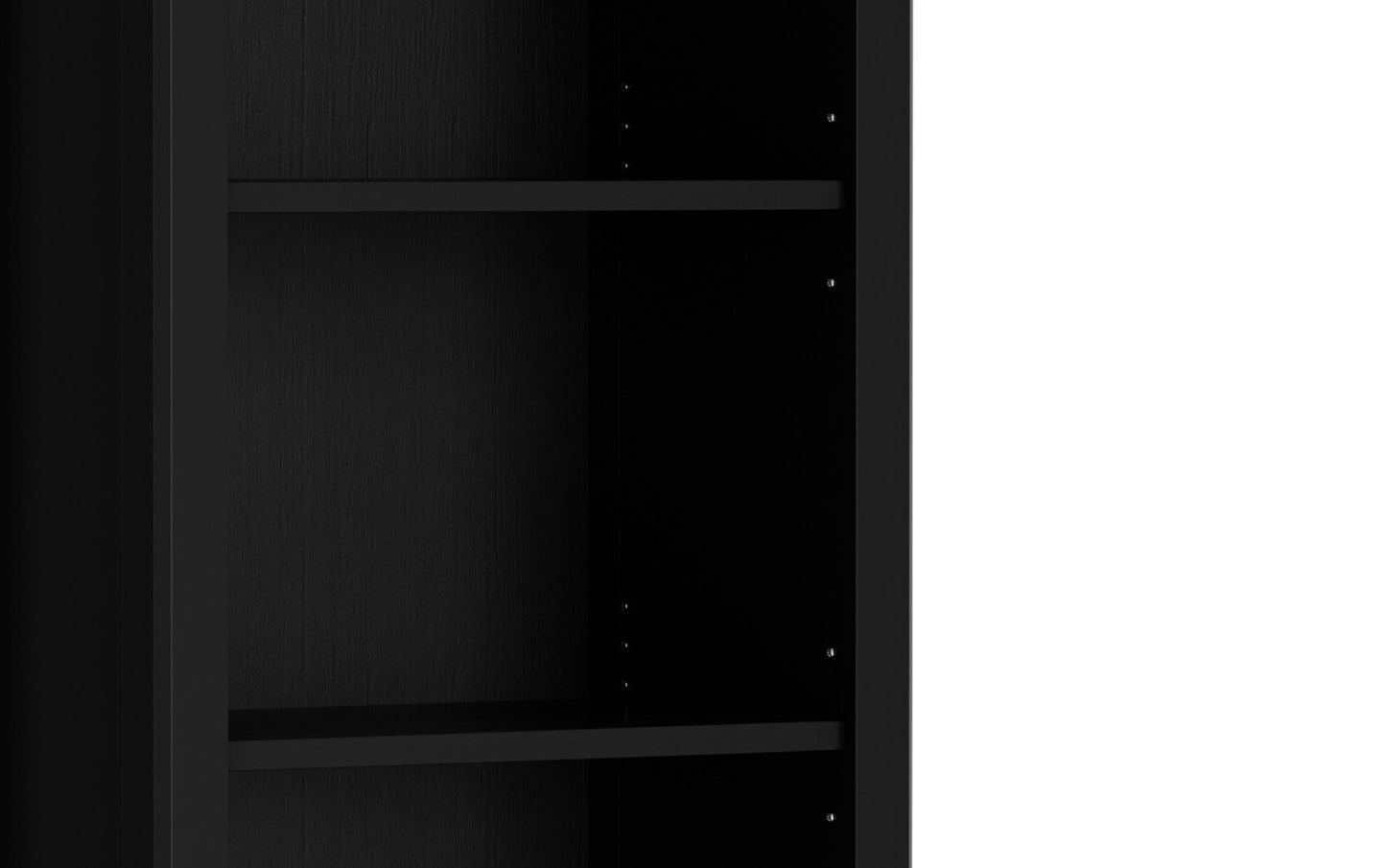 Black | Amherst 24 inch 5 Shelf Bookcase