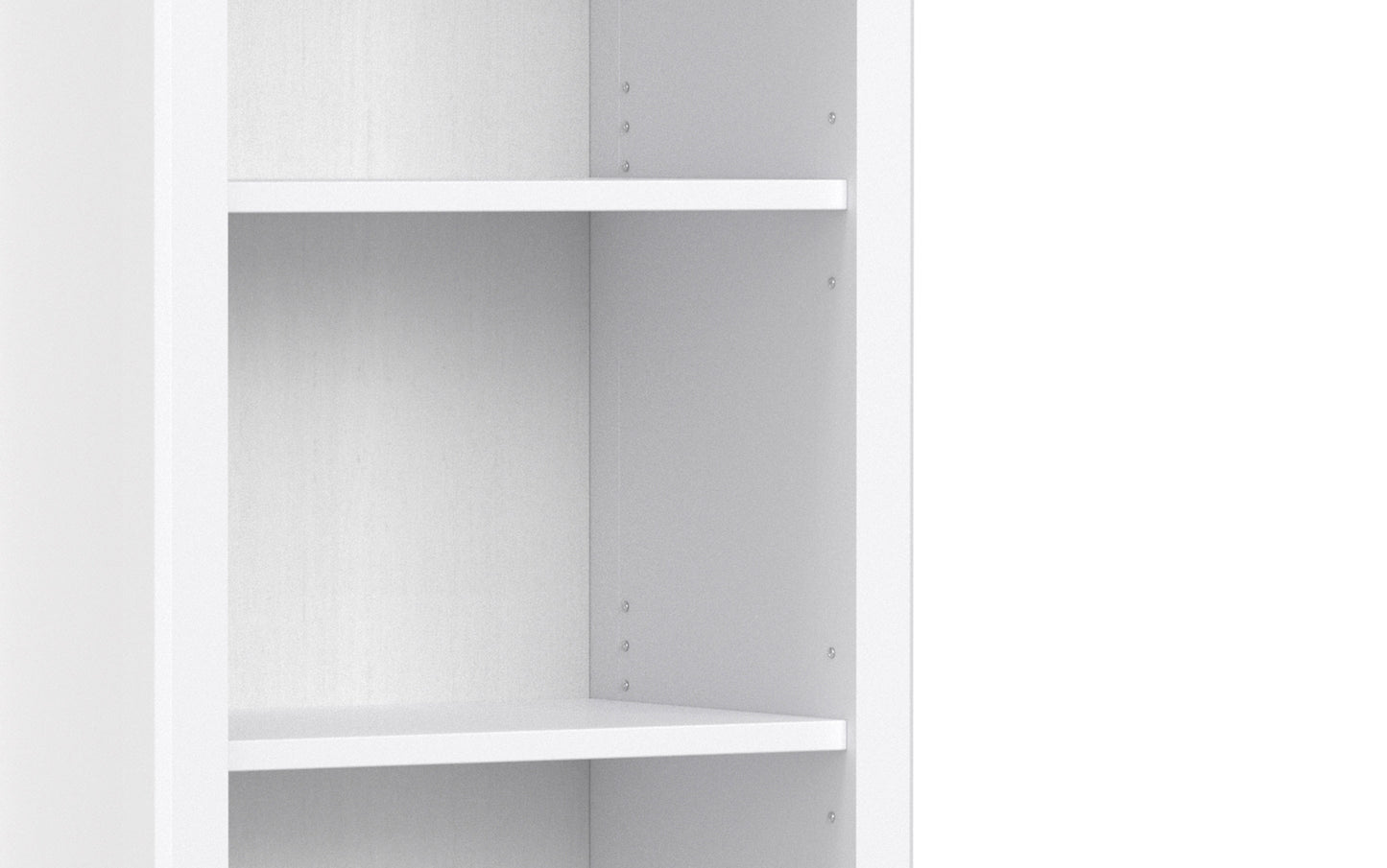 White | Amherst 24 inch 5 Shelf Bookcase