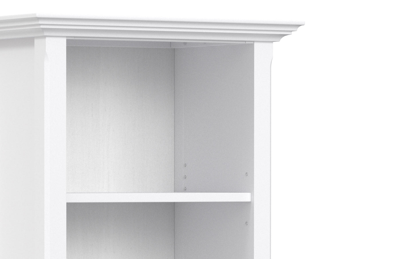White | Amherst 24 inch 5 Shelf Bookcase