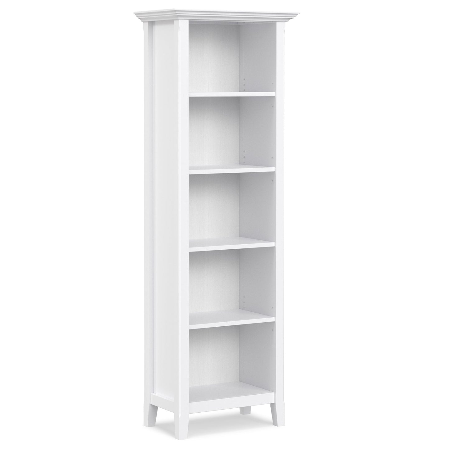 White | Amherst 24 inch 5 Shelf Bookcase