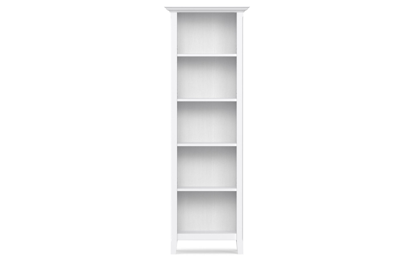 White | Amherst 24 inch 5 Shelf Bookcase