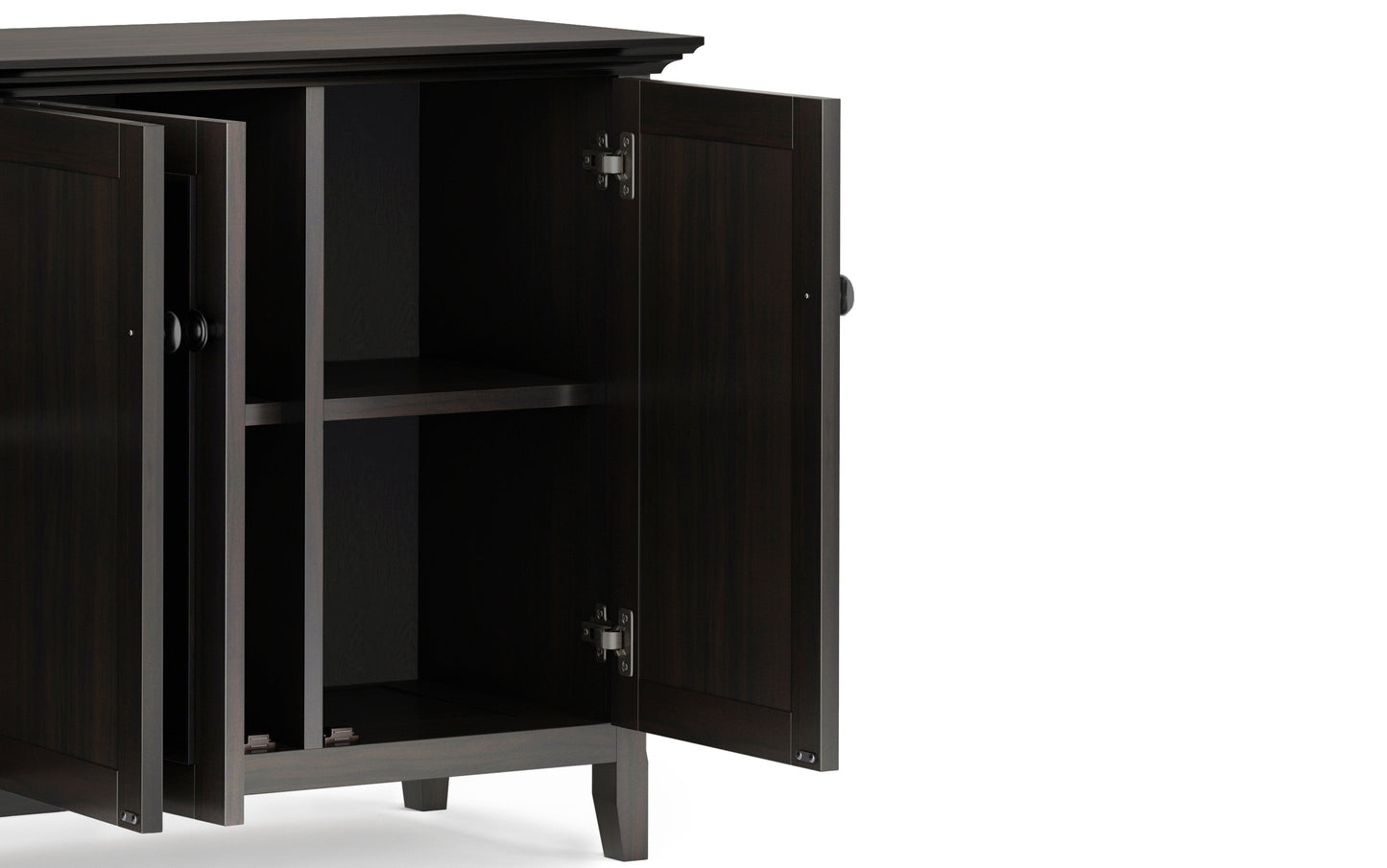 Hickory Brown | Amherst Wide 4 Door Storage Cabinet