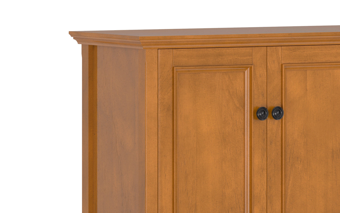 Light Golden Brown | Amherst Wide 4 Door Storage Cabinet