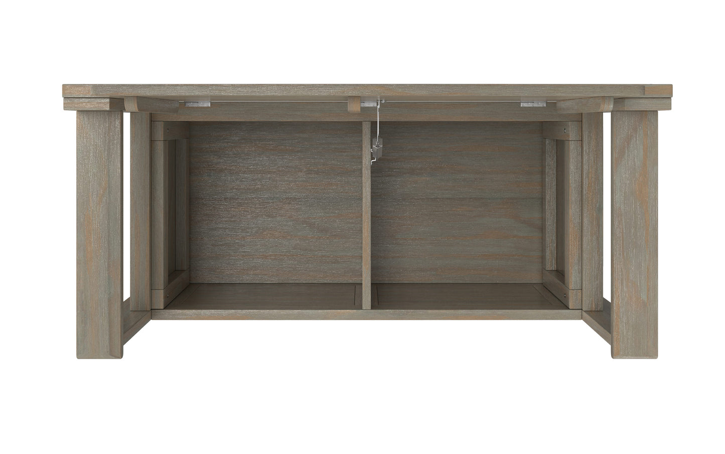 Distressed Grey | Amherst Small Entryway Storage Bench