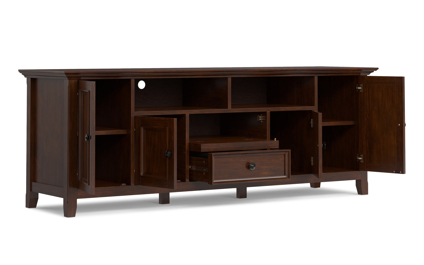 Russet Brown | Amherst 72 inch Wide TV Media Stand
