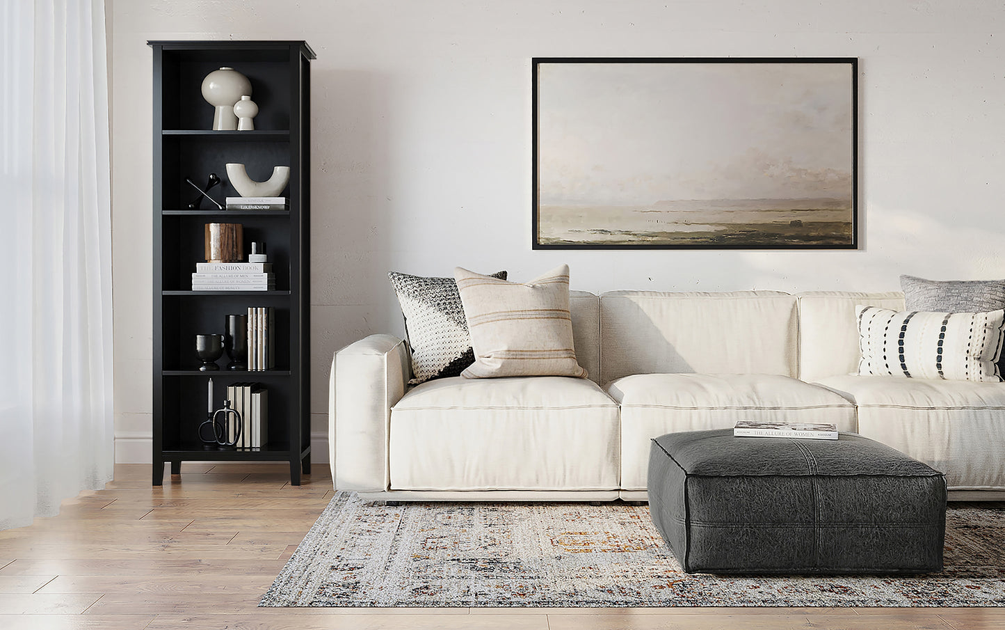 Black | Artisan 5 Shelf Bookcase