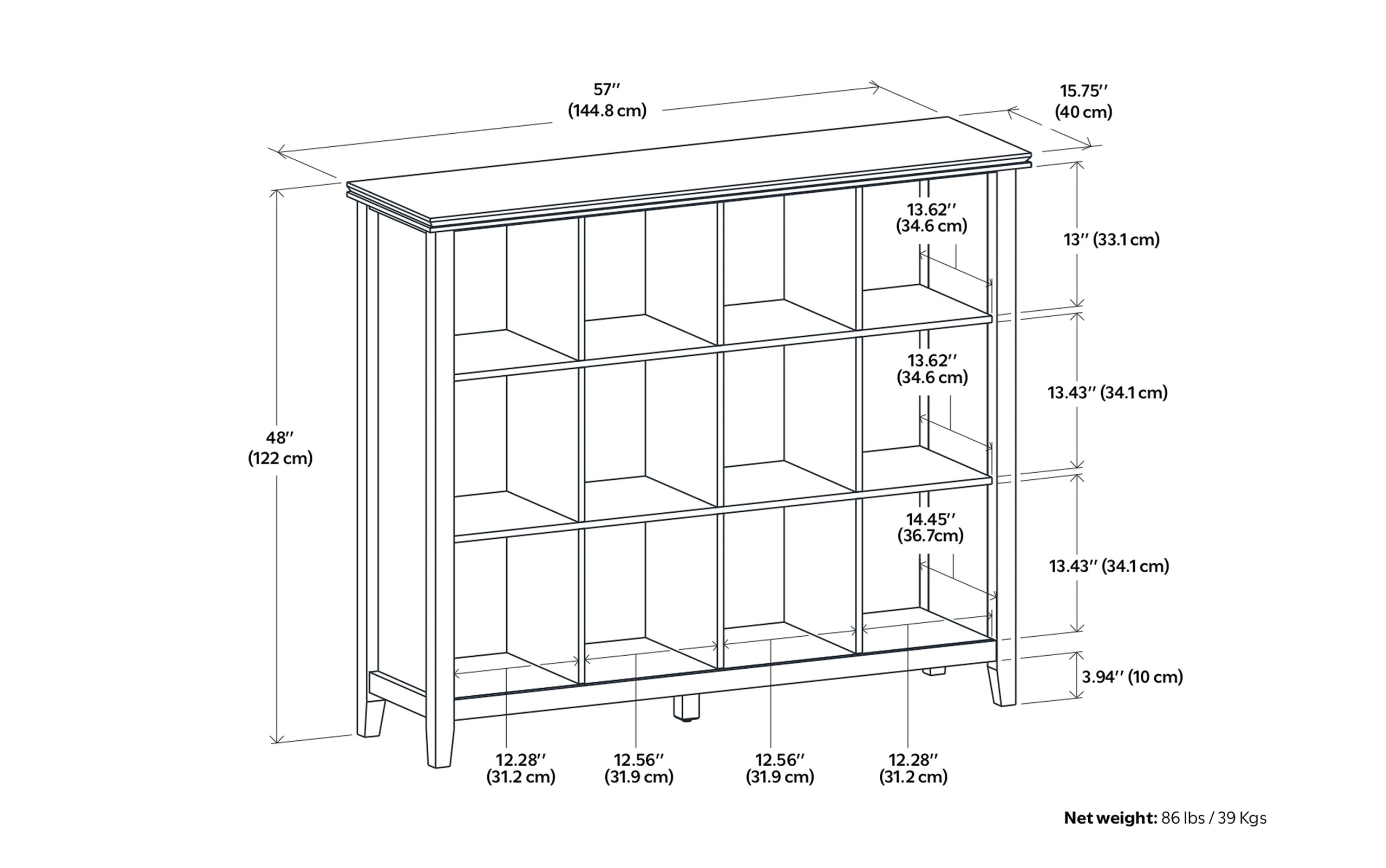 Honey Brown | Artisan 12 Cube Storage