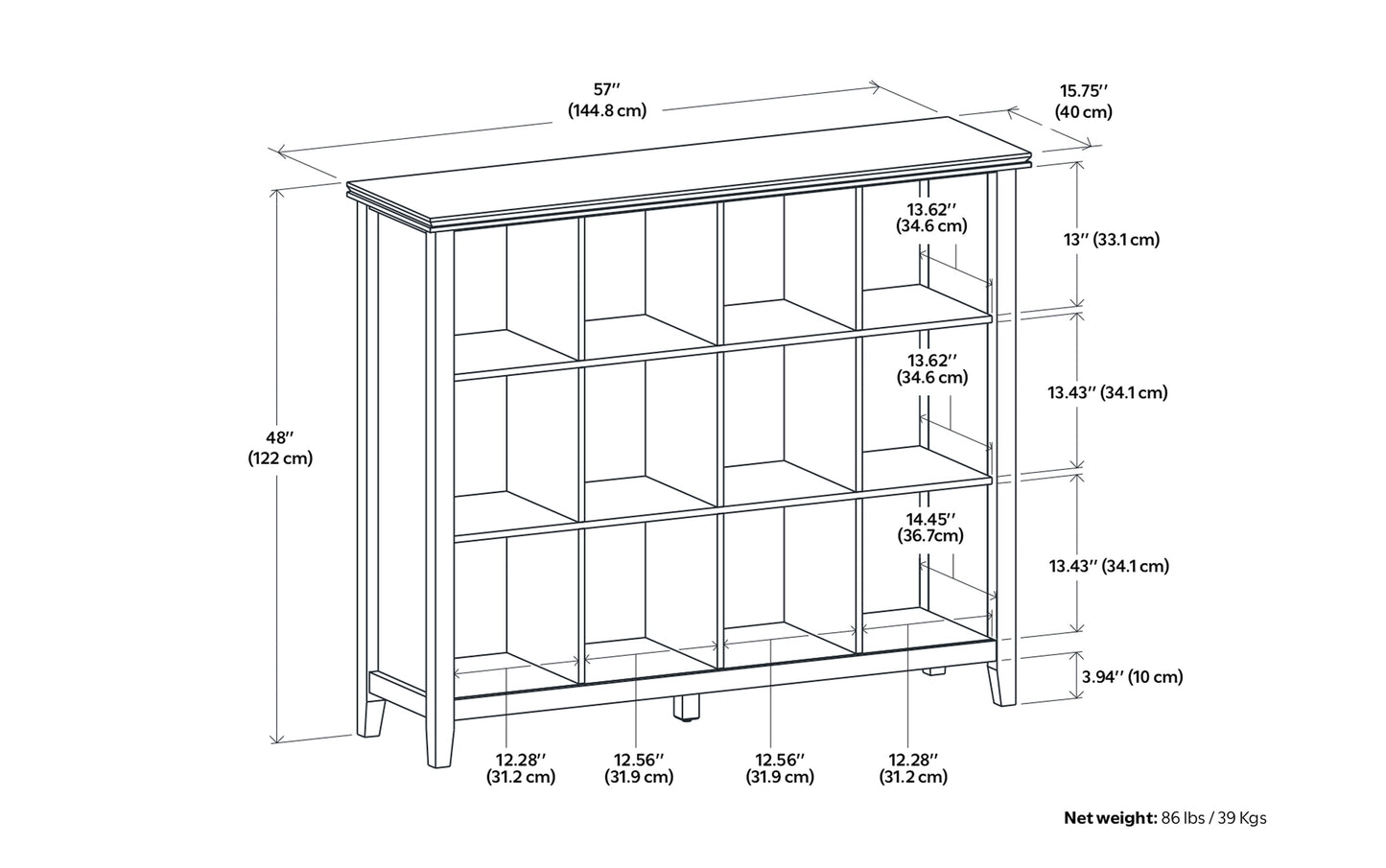 Artisan 12 Cube Bookcase