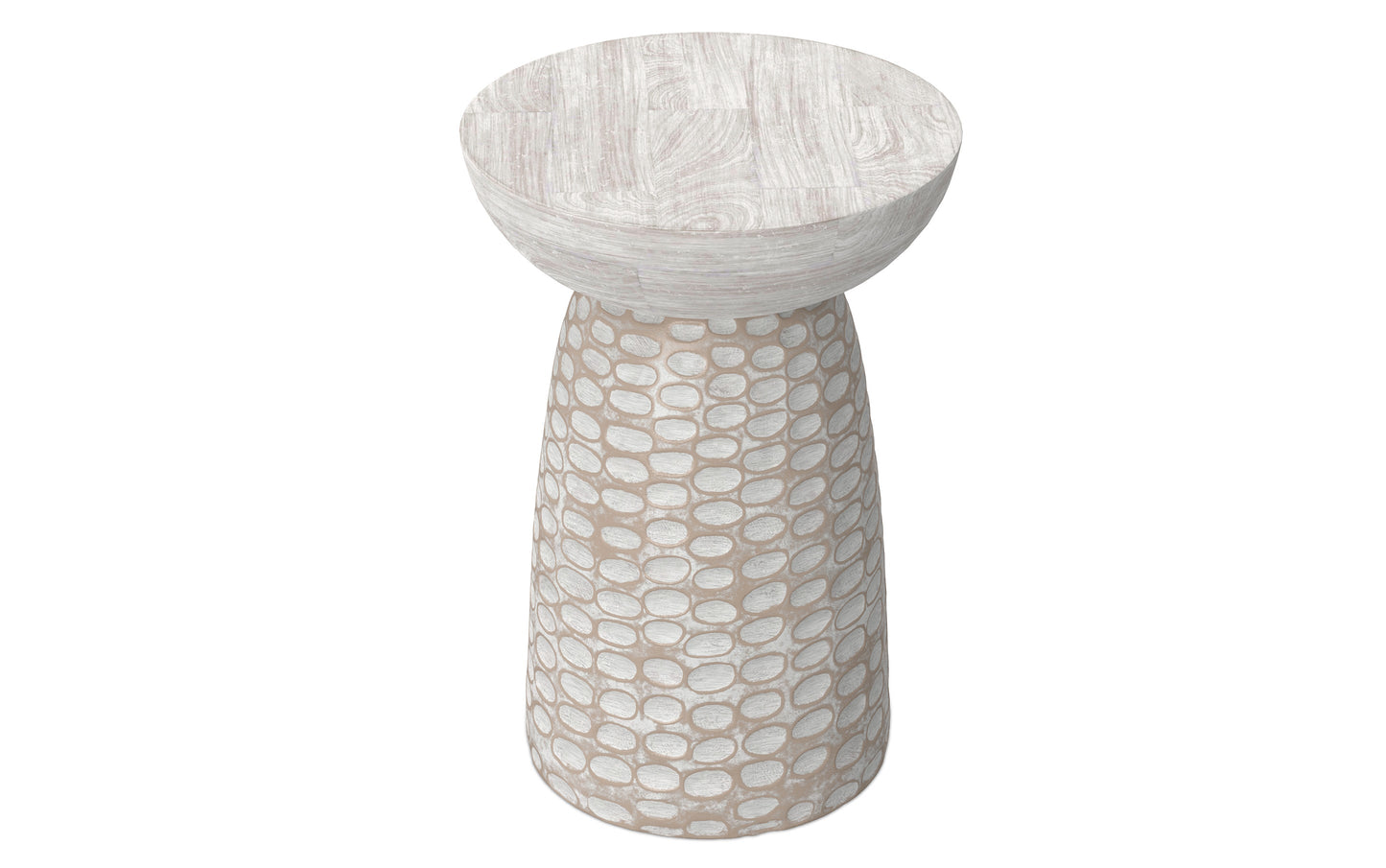 White Wash | Boyd Wooden Accent Table